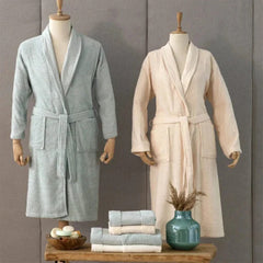 Karaca Home Casita Flos 6Pcs Mint Beige Family Bathrobe Set | 200.18.01.0556