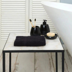 Karaca Home Daily Soft 100% Cotton Face Towels 50x90cm Black | 200.20.01.0288