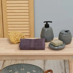 Karaca Home Daily Soft 100% Cotton Hand Towels 30x50cm Anthracite | 200.20.01.0290