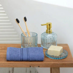 Karaca Home Daily Soft Indigo 100% Cotton Hand Towels 30x50cm | 200.20.01.0296