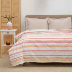 Karaca Home Bold Red 100% Cotton Single Blanket 200x220cm |  200.20.01.0455