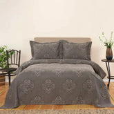 Karaca Home Amelie Black Double Bedspread Set |  200.20.01.0492