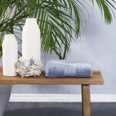 Karaca Home Aquasoft 100% Cotton Face Towels 50x90cm Blue | 200.20.01.0656
