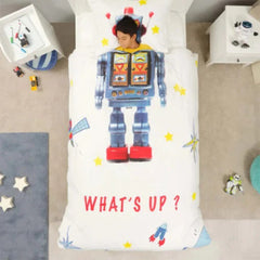 Karaca Home Young Robot 100% Cotton Single Duvet Cover Set | 200.21.01.0442