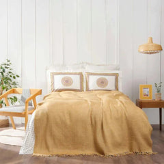 Karaca Home Valley Mustard Double Blanket Set Sheet 240x260cm | 200.21.01.0587