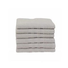 Karaca Home Road 100% Cotton 6Pcs Face Towels Set 50x90cm Grey | 200.21.01.0739