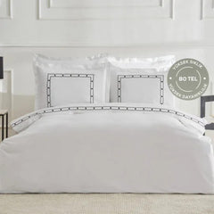 Karaca Home White Collection Diane 80 Thread 100% Cotton – Double Percale Duvet Cover Set | 200.22.02.0040