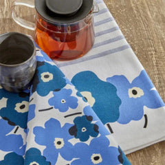 Karaca Home Roxie 100% Cotton 2Pcs Kitchen Towels Blue | 200.22.11.0068