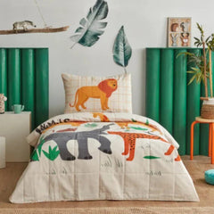 Karaca Home Young Giraffe World Single Bedspread Set | 200.22.14.0248