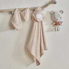 Karaca Home Lovely Sheep Towels-Swaddle-Bag 3Pcs Set | 200.22.14.0341