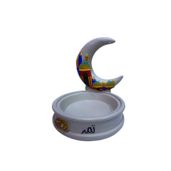 Ramadan Resin Crescent Moon Snack Bowl Holder | 2002-29