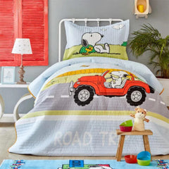 Karaca Peanuts Home Snoopy Road Trip Bedspread Set | 203.01.01.0036