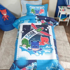 Karaca PJ Masks Home Save The Sky Blue Single Bedspread | 203.03.01.0013