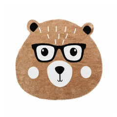 Karaca Cashmere Carpet Nature Lover Recyclable Lovely Friends Bear 120x100cm | 210.01.01.0001