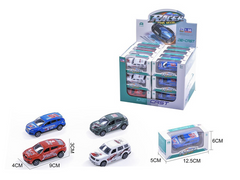 1:50 Die-Cast Pull-Back Police Car | JM608-B