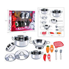 AOZI Toys 11-Piece Kitchen Playset with Pots, Pans & Accessories | 2020-3