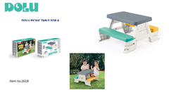 Dolu Picnic Table for 4 Kids | 2618