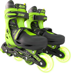 Yvolution Neon Combo Skates Size 3–6 – Green | T10G4