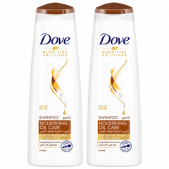 Dove Nourishing Oil Care Shampoo 2 x 400ml | 298665