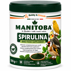 Manitoba Spirulina Bird Food Supplement 100 g | 22633