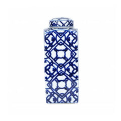 Karaca Home Deco Blue White Ceramic Rectangular Cube 37cm | 300.21.02.0176