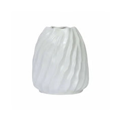 Karaca Home Mooney White Ceramic Vase 21cm | 300.22.02.0073