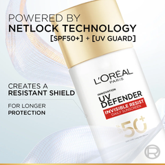 L’Oréal Paris UV Defender Invisible Resist SPF50+ Daily Sunscreen - 50ml