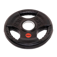 Home Workout Medium Olympic Rubber EZ Curl Barbell Set - 30 KG