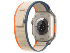 WIWU 42/44/45/49mm Nylon Loop Watch Band Wi-WB006 - Orange+Ivory | WI-WB006-ORG/IVY