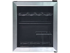 Russell Hobbs Table Top Fridge, Black/Silver | RHGWC3SS-C