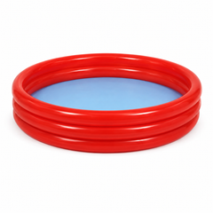Ages 2-6 Plain Pool 122X25CM - Red - 10303-1
