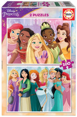Educa Disney Princess - 2 Puzzles (100 pcs each) | 19298