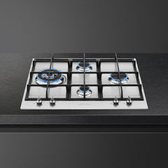 SMEG Gas Hob 60cm 4 Burners Safety Stainless Steel | PX364L