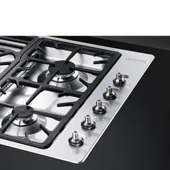 SMEG Gas Hob 90cm 5 Burners Classica Stainless Steel | PGF95-4