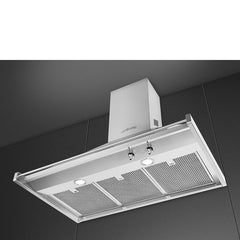 Smeg Wall Mounted Hood 90cm 630 m³/h Stainless Steel | KD90HXE