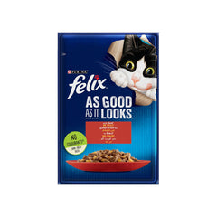Felix As Good As It Looks Beef Pouch Cat Food 85g | 206501