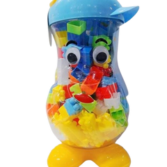 Creative Building Blocks Set in Character Storage Jar | WL7D08