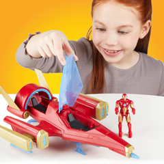 Hasbro Marvel Avengers Epic Hero Series Iron Man Repulsor Blast Battle Jet | HBAVF9329