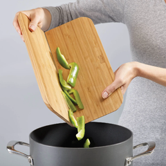 Joseph Joseph Chop2Pot Bamboo Folding Chopping Board - Large | 60112