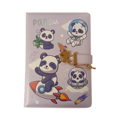 Notebook - 21x14.5cm - Panda Purple | D334
