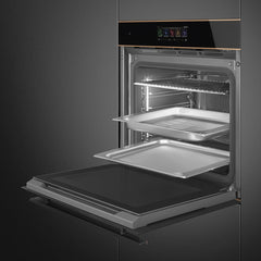 SMEG Combi Steam Oven 60 Cm Electric Dolce Stil Novo Black | SO6606S4PNR