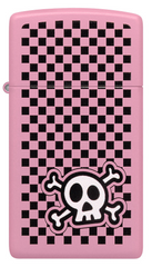 Zippo Checkered Skull Design Windproof Lighter | 48680
