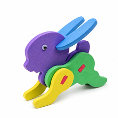 DIY Handicraft Animal Foam Puzzle - Rabbit | AL454-8