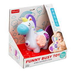 Funny Busy Toy – Baby Sensory Unicorn Activity Toy | BY117