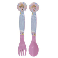 Disney Stor 2 Pcs PP Cutlery Set in Polybag Disney Princess True | 51217