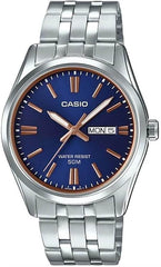 Casio Analog Watch Blue Dial Stainless Steel Bracelet | MTP-1335D-2A2VDF | 1333
