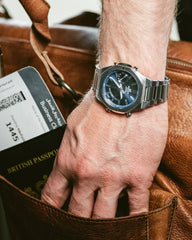 Casio Edifice Men Connected Analog-Digital Watch - Blue Silver | ECB-S10D-2ADF