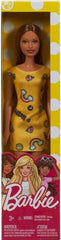 Barbie Entry Doll with Brown Hair & Yellow Graphic Dress | FJF17