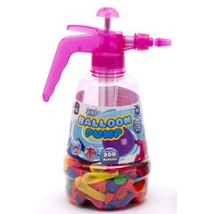 Water Balloon Pump Set with 100 Balloons - Pink | V12-100S