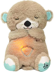 Breathing Teddy Bear Plush Toy with Music, Light & Soothing Sounds | 033-8A